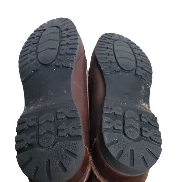 VTG Y2K Timberland Womens Size 9.5 Brown Waterproof Made in USA Ankle Boots - Picture 10 of 12